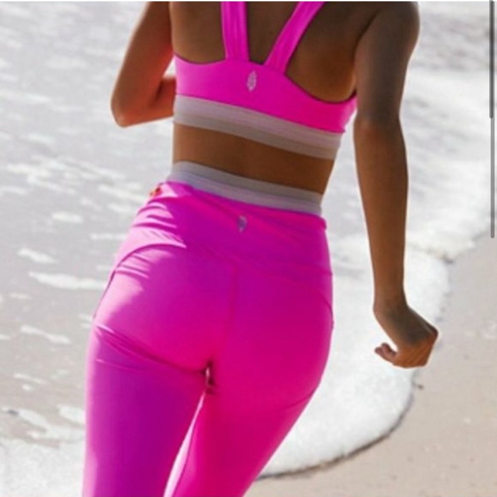 Free people neon orange Activewear Set